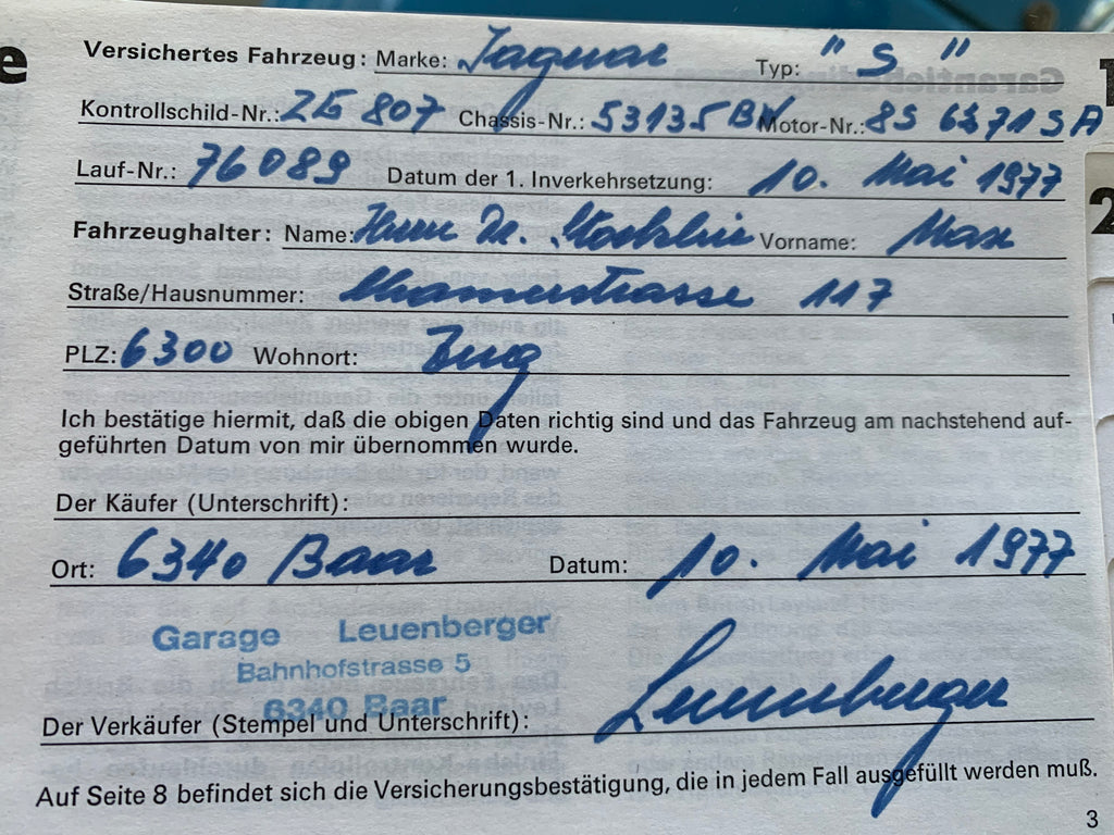 Jaguar XJS-HE 1977 V12 serie I