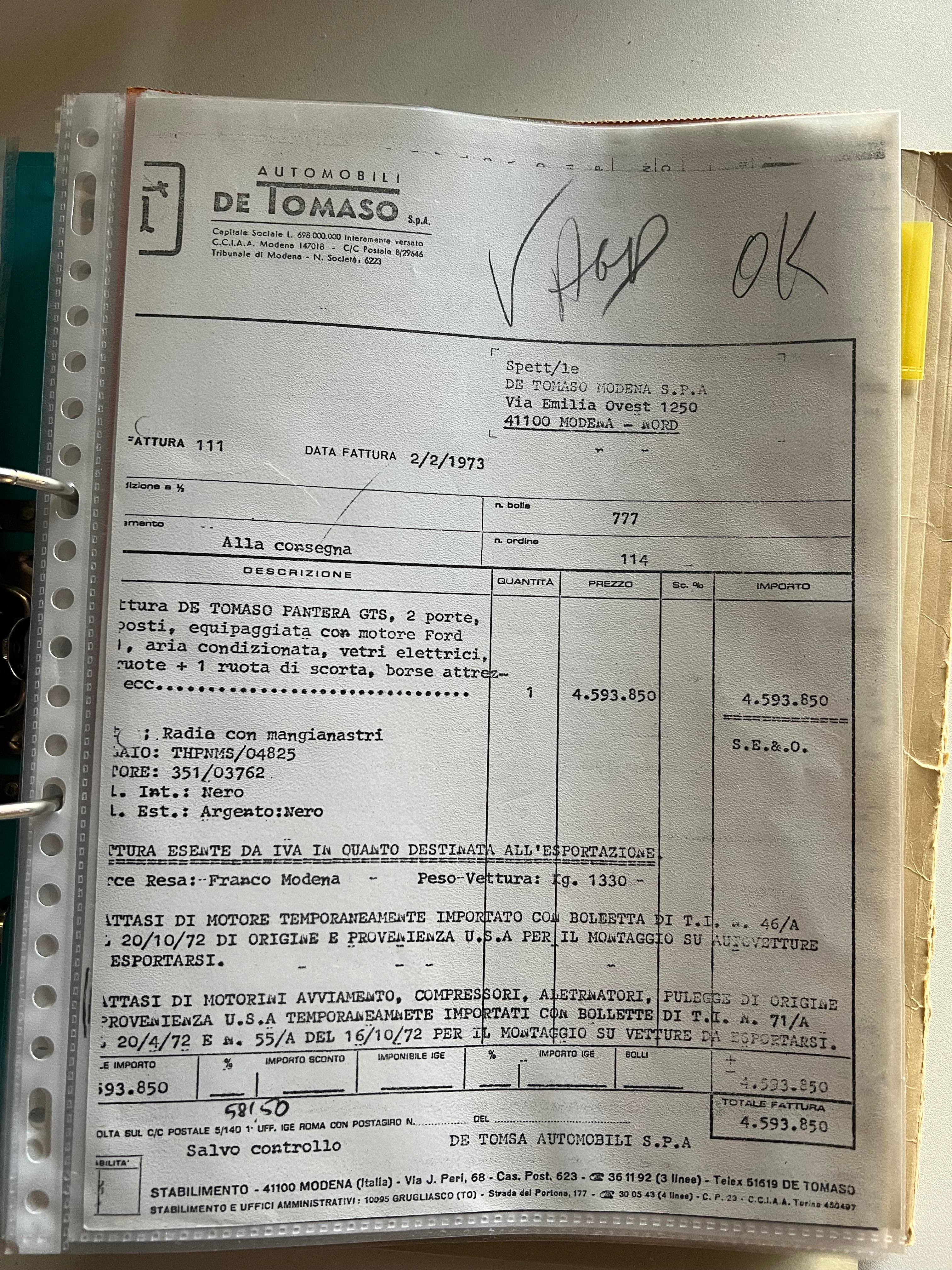 DeTomaso Pantera GTS