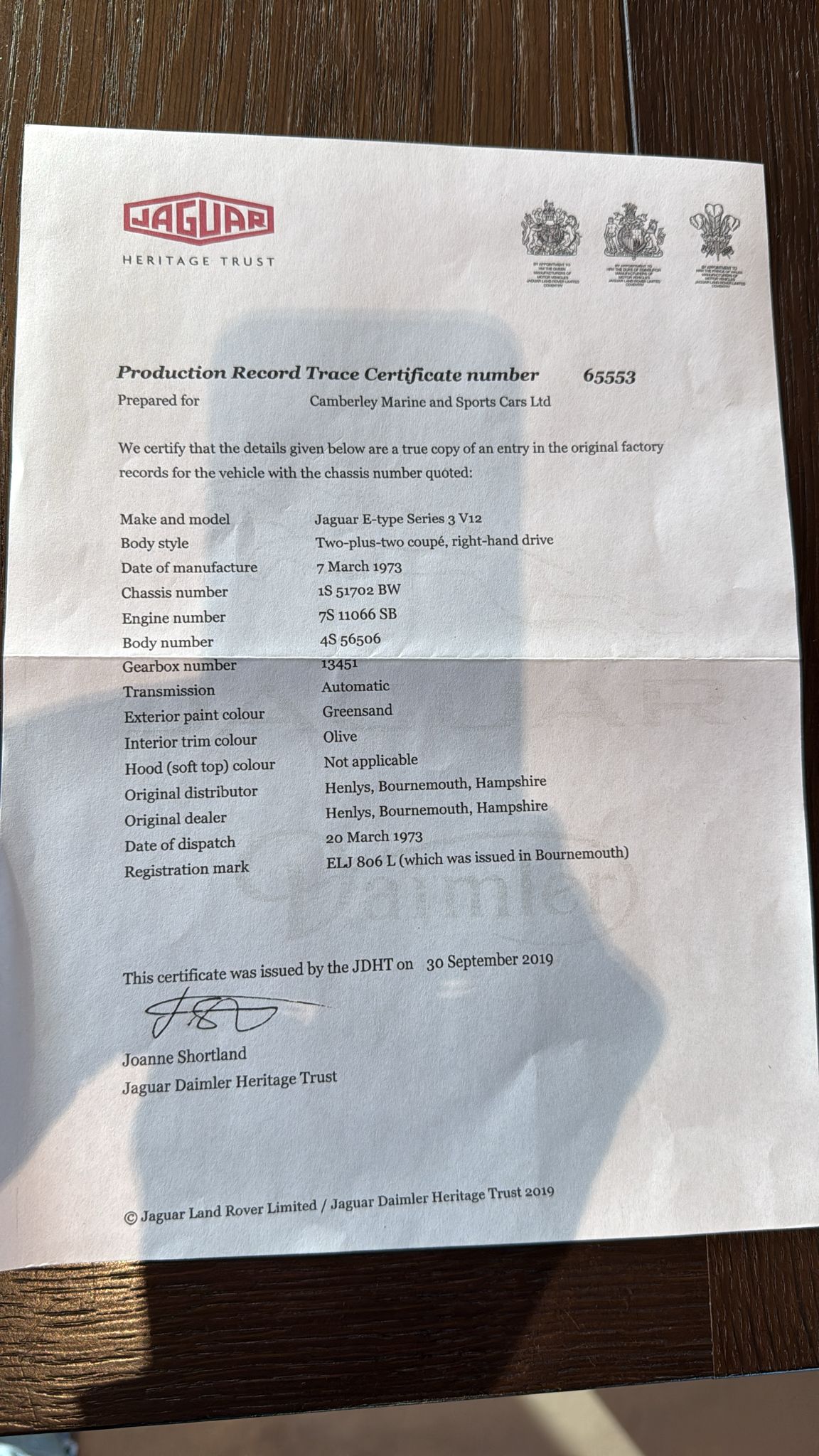 JAGUAR E-Type Series 3